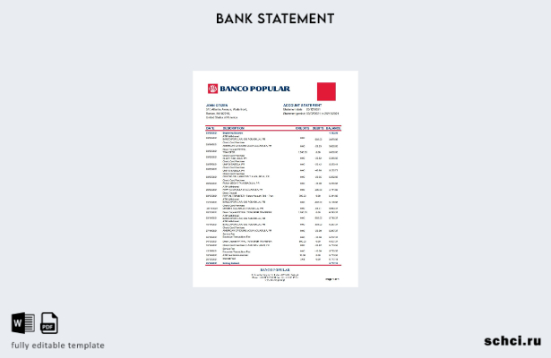 цифровая загрузка Portugal Banco Популярный шаблон Excel банковской выписки
